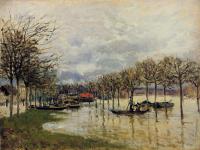 Sisley, Alfred - The Flood on the Road to Saint-Germain